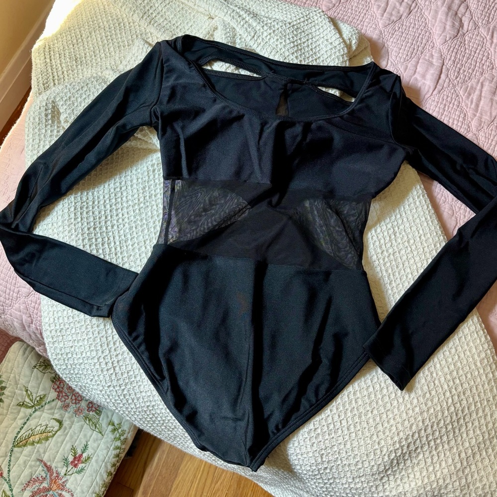 Elegant Black Long Sleeve Women's Top
